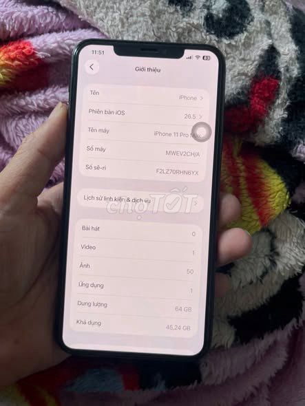 iPhone 11 Pro 64GB Xám Đã sử dụng. Mua bán Điện thoại tại Quận 11 Tp Hồ Chí Minh được đăng bởi Hội Đồ Điện Tử hình 1
