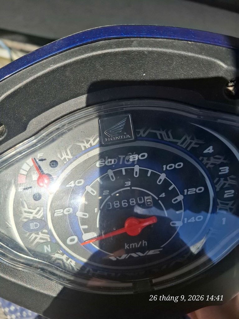 Honda Wave Alpha 2026 синяя 8000 км