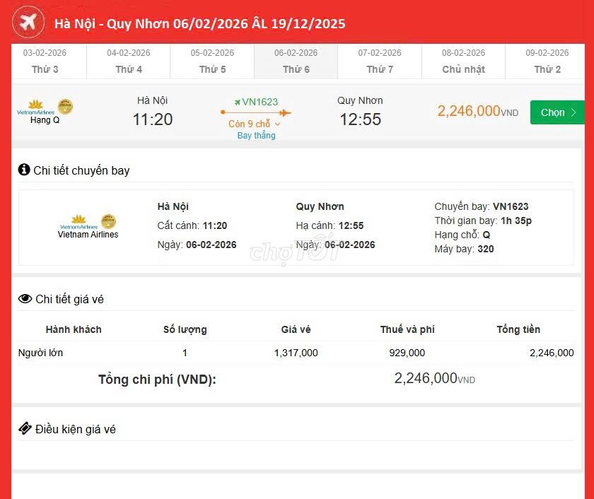 Hà Nội - Quy Nhơn 06/02/2026 ÂL 19/12/2025. Du lịch tại Quận 6 Tp Hồ Chí Minh được đăng bởi Nguyễn Minh Đức hình 1