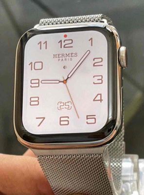 bán apple watch sr6/44 Thép trắng edition hermes