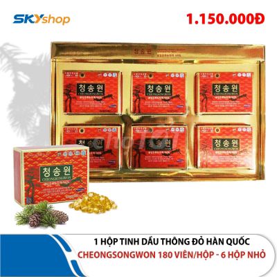 hộp tinh dầu thông đỏ Hàn Quốc Cheong Song Won (