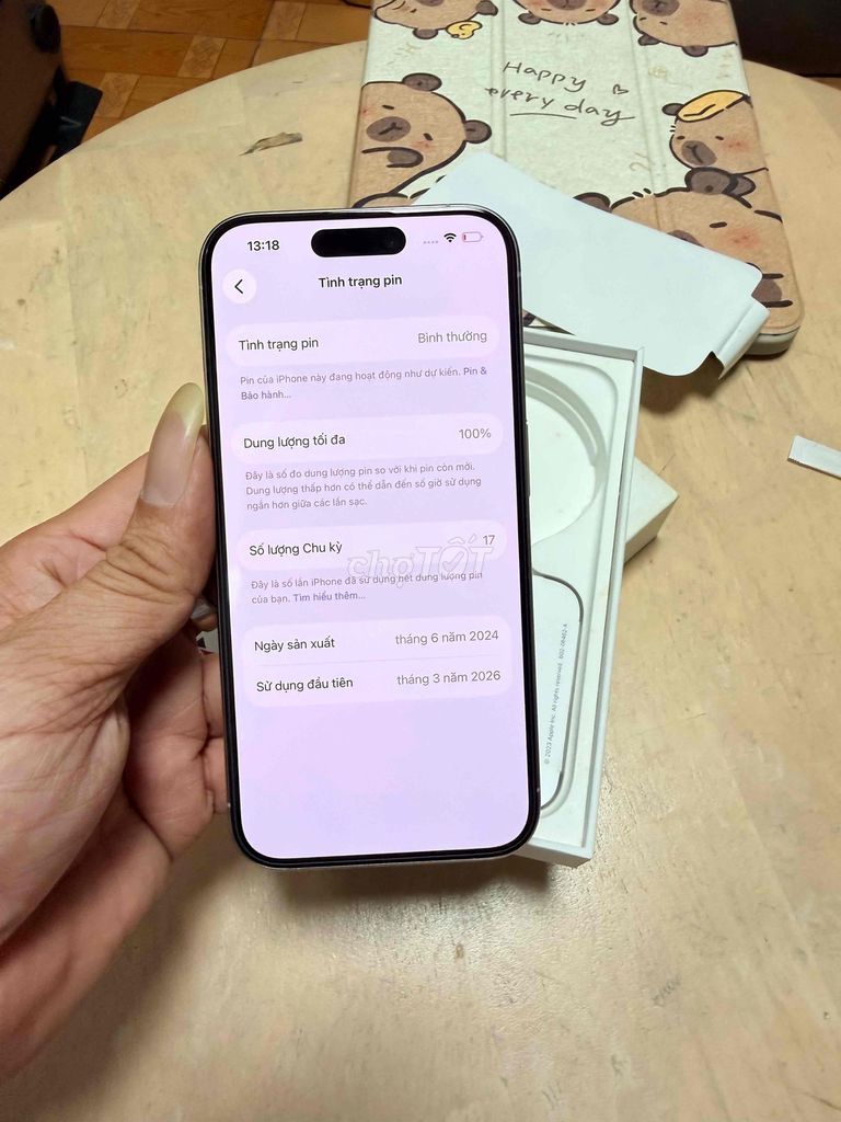 Apple iPhone 15 Pro 128GB Trắng Việt Nam Như mới. Mua bán Điện thoại tại Quận 6 Tp Hồ Chí Minh được đăng bởi Ryan Huynh hình 1