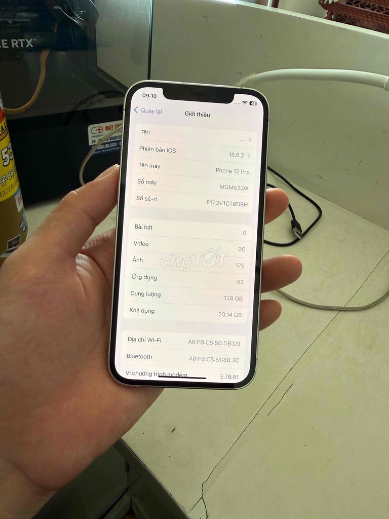 iPhone 12 Pro 128GB Trắng Zin nguyên bản. Mua bán Điện thoại tại Huyện Thuỷ Nguyên Hải Phòng được đăng bởi Nguyễn Toàn hình 1