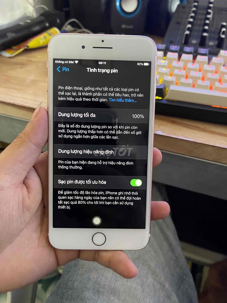 Apple iPhone 7 Plus Hồng Đã qua sử dụng. Mua bán Điện thoại tại Huyện Nghĩa Hành Quảng Ngãi được đăng bởi Phone Fix hình 1