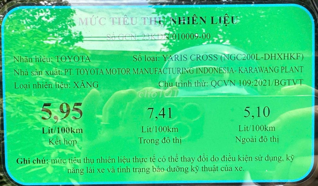 Yaris Cross Siêu Mới Màu Xanh, 2024 Ít Đi 17000 km. Mua bán Ô tô tại Quận Gò Vấp Tp Hồ Chí Minh được đăng bởi Xe Toyota Cũ Chính Hãng hình 13