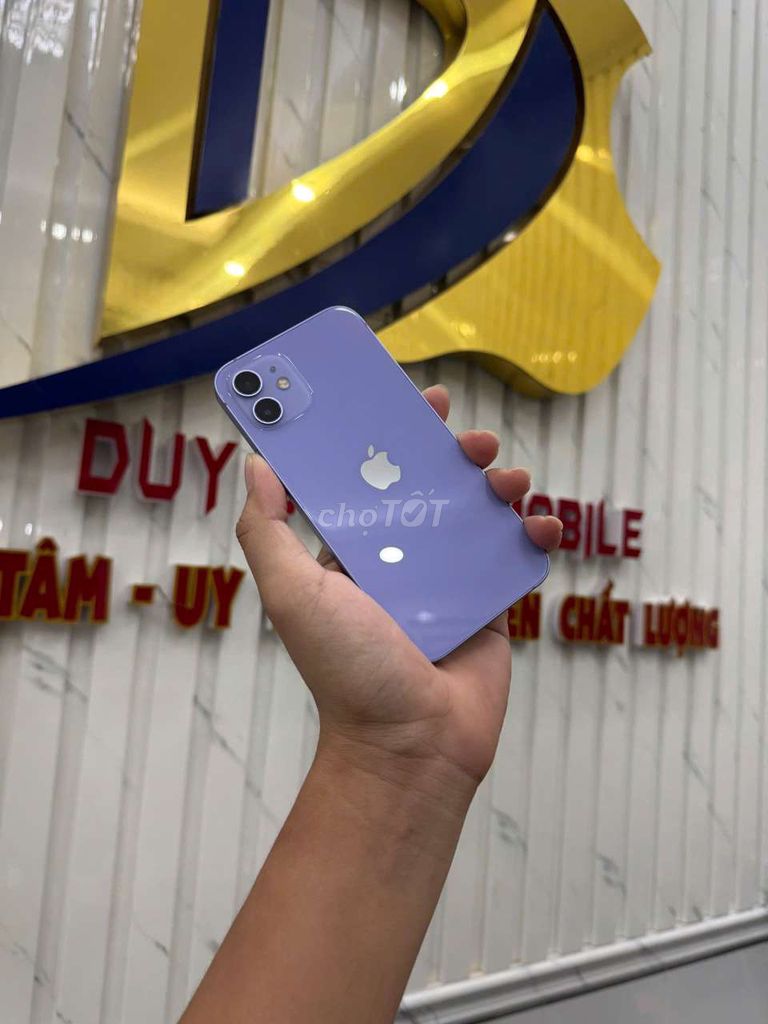 iPhone 12 128GB Tím mộng mơ bản quốc tế,có bán góp. Mua bán Điện thoại tại Thành phố Cà Mau Cà Mau được đăng bởi Duy Dustin Mobile hình 1