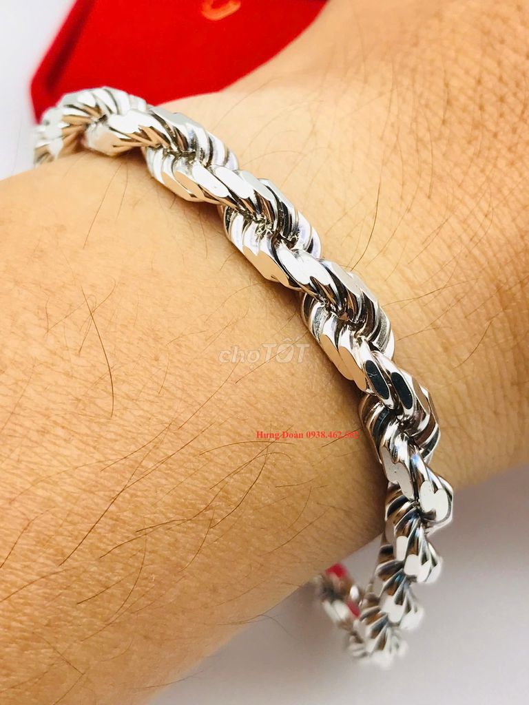 Lắc tay Bạc Ý 925 sáng đẹp 9,51 chỉ. Mua bán Phụ kiện thời trang khác tại Quận Phú Nhuận Tp Hồ Chí Minh được đăng bởi Hưng Đoàn  hình 1