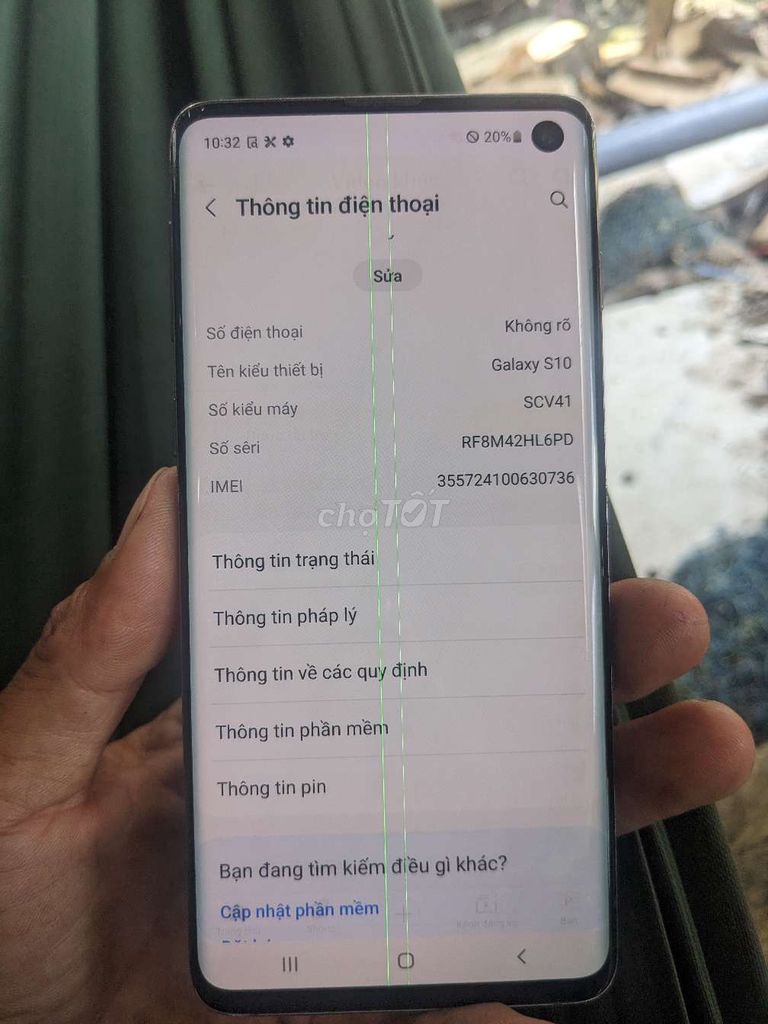 Samsung Galaxy s10 r8/128 full đẹp. Mua bán Điện thoại tại Quận 12 Tp Hồ Chí Minh được đăng bởi cầm điện thoại giá tốt hình 1