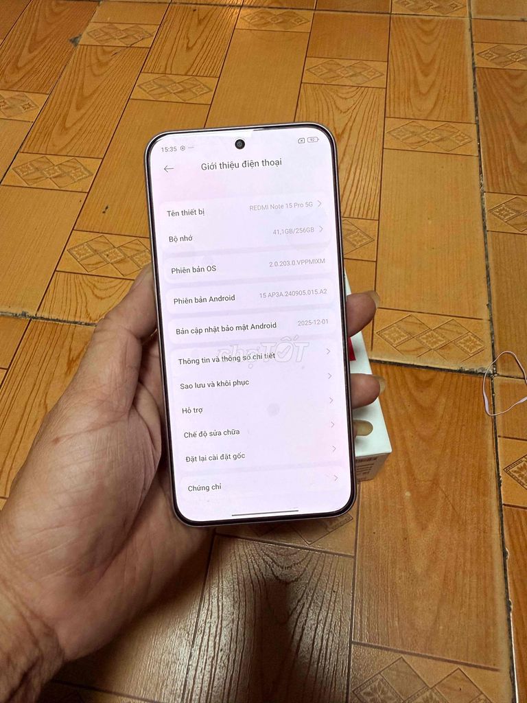 Xiaomi Redmi Note 15 Pro 5G 8GB/256GB Xám Titan. Mua bán Điện thoại tại Quận 6 Tp Hồ Chí Minh được đăng bởi Laptop Phương Nghi hình 1