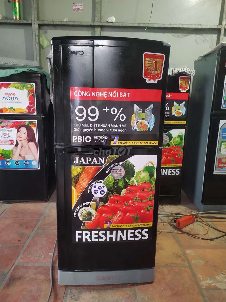 Tủ lạnh Sanyo 130L Đen. Mua bán Tủ lạnh tại Huyện Trảng Bàng Tây Ninh được đăng bởi Phan Phượng hình 1