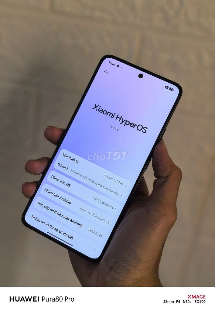 Xiaomi 14T Pro 12GB 256GB Đen. Mua bán Điện thoại tại Thành phố Mỹ Tho Tiền Giang được đăng bởi Quan Nguyễn  hình 1