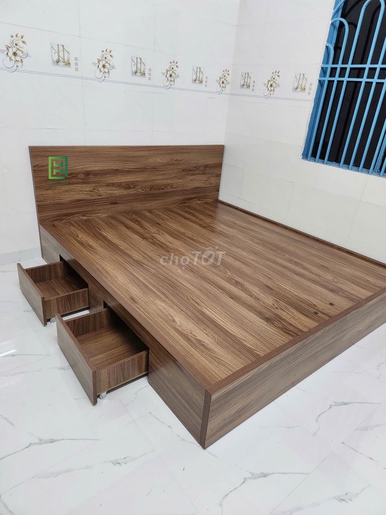 GIƯỜNG GỖ MDF GIÁ RẺ TẠI XƯỞNG - GIƯỜNG GỖ MDF. Mua bán Giường, chăn ga gối nệm tại Quận 11 Tp Hồ Chí Minh được đăng bởi LÊ VĂN HÙNG hình 1