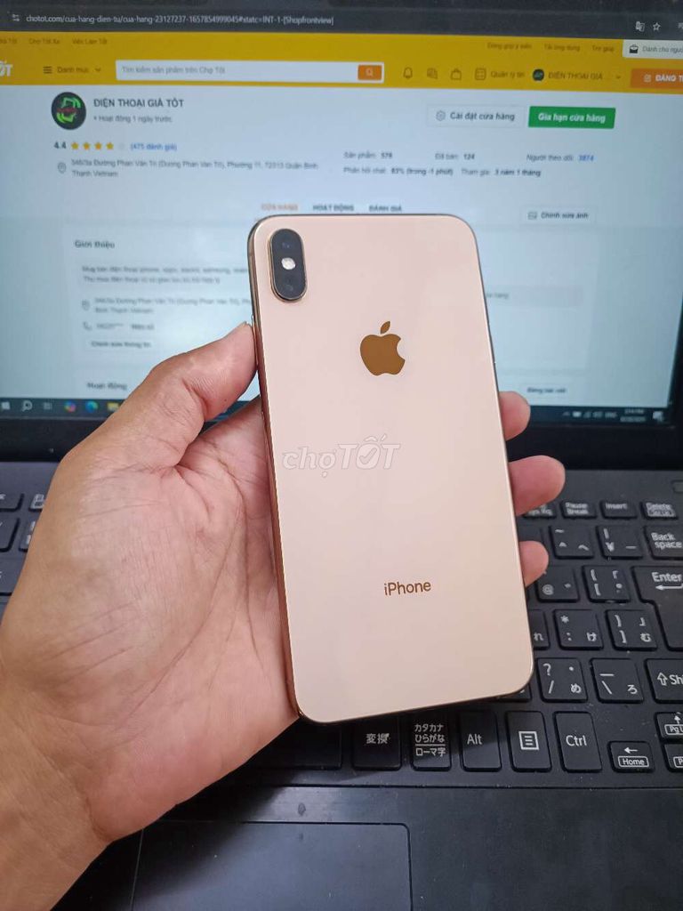 IPHONE XS MAX 256GB  MÁY QUỐC TẾ FULL CN. Mua bán Điện thoại tại Quận Bình Thạnh Tp Hồ Chí Minh được đăng bởi Dân Mobile hình 1