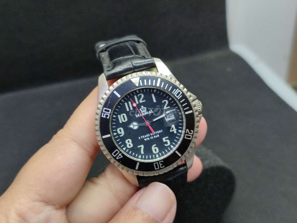 Đồng hồ nam Marshal dây da Pin 38mm. Mua bán Đồng hồ tại Quận Cái Răng Cần Thơ được đăng bởi Maidosi hình 1