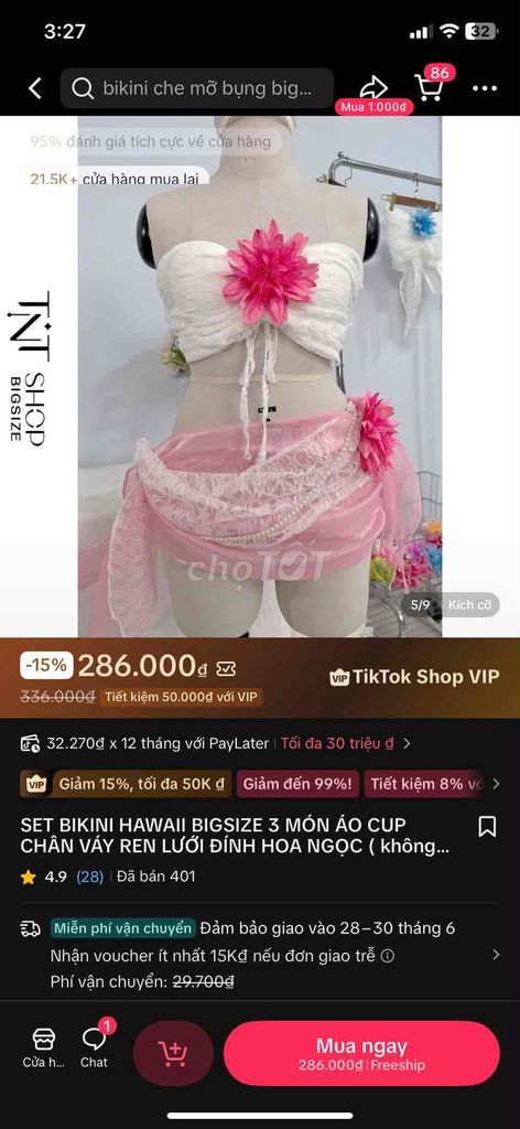 Bikini Nữ Ren lưới Bigsize Hồng Trắng. Mua bán Quần áo tại Thành phố Rạch Giá Kiên Giang được đăng bởi Minh Thư hình 1