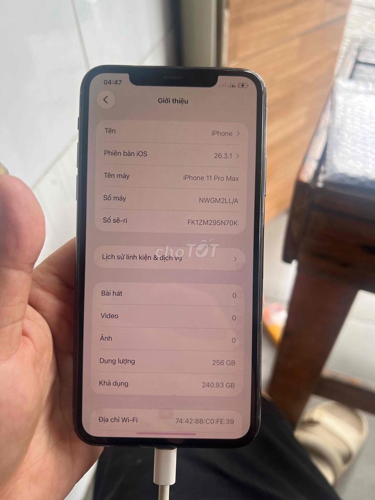 iPhone 11 Pro Max 256GB Lưu ảnh. Mua bán Điện thoại tại Thành phố Thuận An Bình Dương được đăng bởi Trung Apple Ko bán góp hình 1