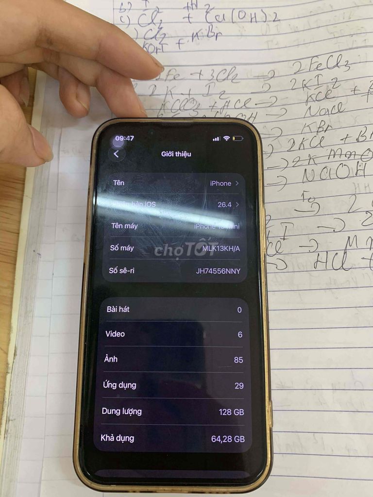 Apple iPhone 13 mini 128GB Vàng. Mua bán Điện thoại tại Quận Ba Đình Hà Nội được đăng bởi Trần Sen hình 1