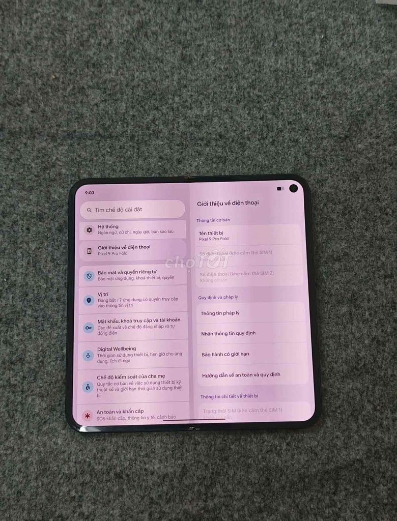 Google Pixel 9 Pro Fold 256GB Xám Điện thoại gập. Mua bán Điện thoại tại Thành phố Thủ Dầu Một Bình Dương được đăng bởi Anh hình 1
