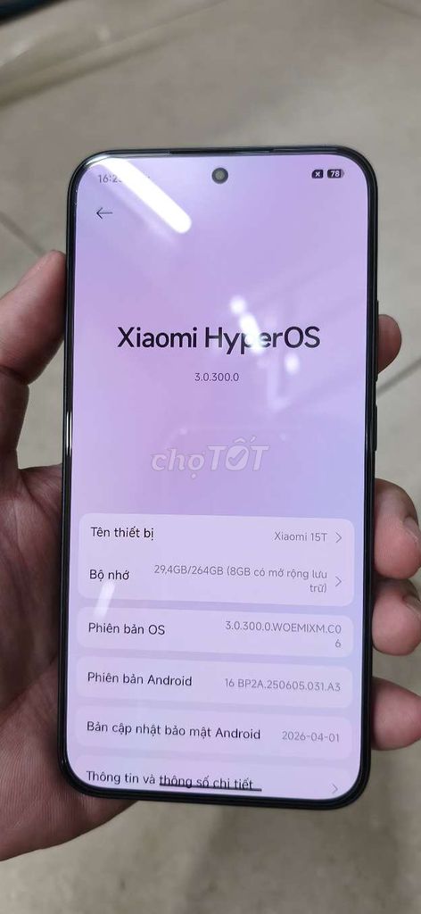 Xiaomi 15T (12/256) Black - Bh 10/2027 TGDD !. Mua bán Điện thoại tại Quận 3 Tp Hồ Chí Minh được đăng bởi Anh hình 1