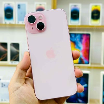 🍎15 THƯỜNG HỒNG 256GB CHÍNH HÃNG VN/A PIN 100% ĐẸP