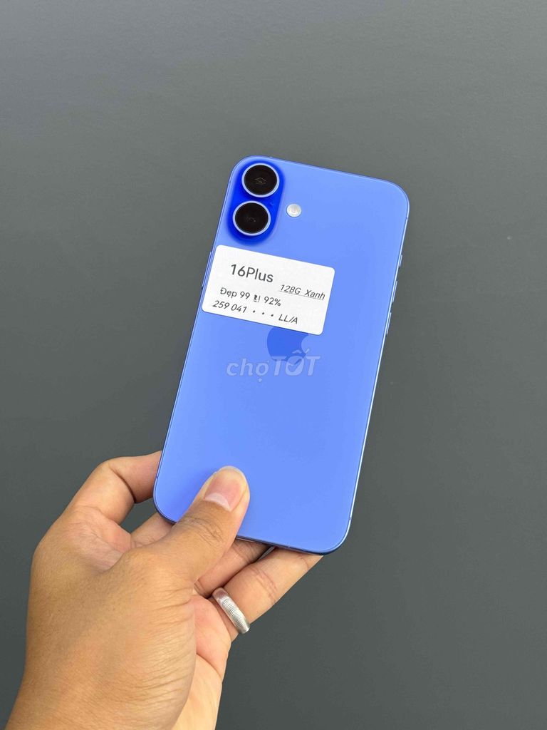 Apple iPhone 16 Plus 128GB Xanh Mỹ Zin nguyên bản. Mua bán Điện thoại tại Quận Ninh Kiều Cần Thơ được đăng bởi DUY IPHONE  hình 1