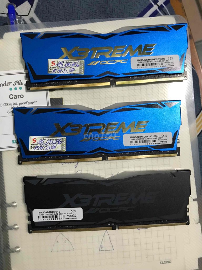 RAM OCPC Xtreme Aura RGB 24GB Mới lướt. Mua bán Linh kiện (RAM, Card...) tại Thành phố Cẩm Phả Quảng Ninh được đăng bởi Anh Kiên hình 1