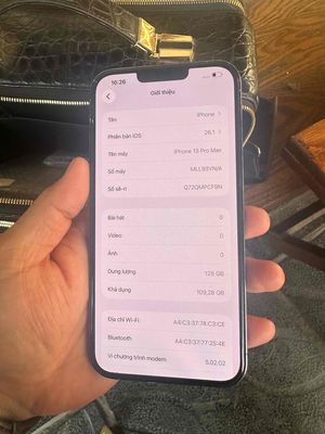 13 ProMax 128GB vn/a zin all đẹp 99% pin 85%