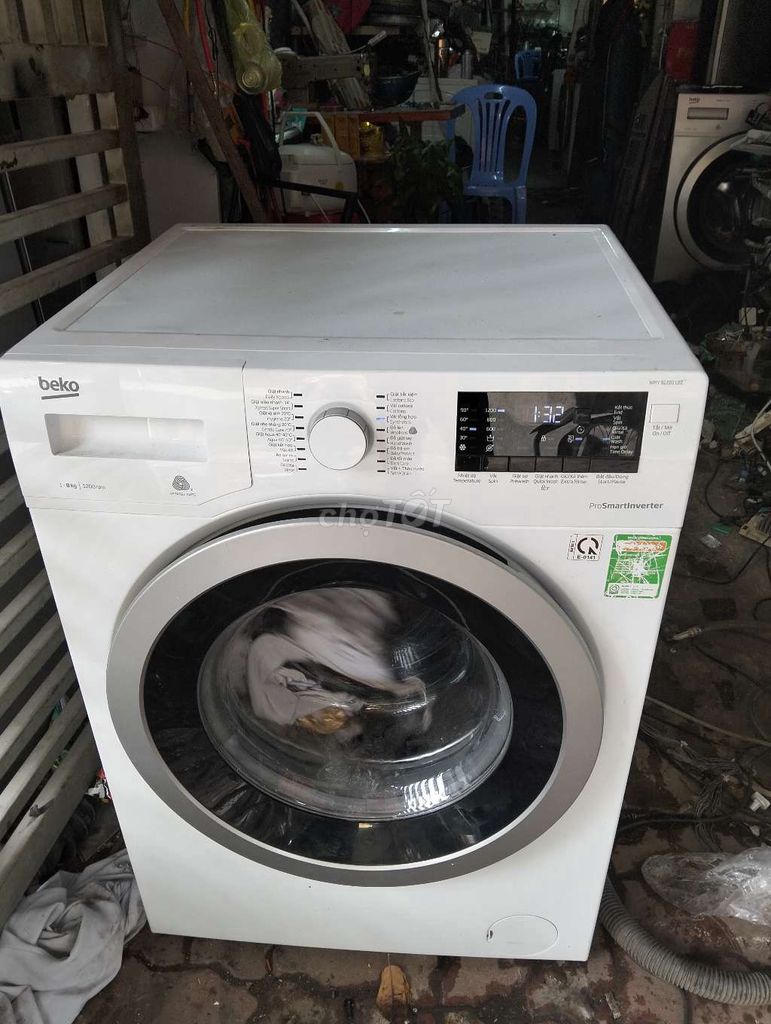 Máy giặt Beko 8kg Inverter Trắng. Mua bán Máy giặt tại Thành phố Vũng Tàu Bà Rịa - Vũng Tàu được đăng bởi Minh Hà hình 1