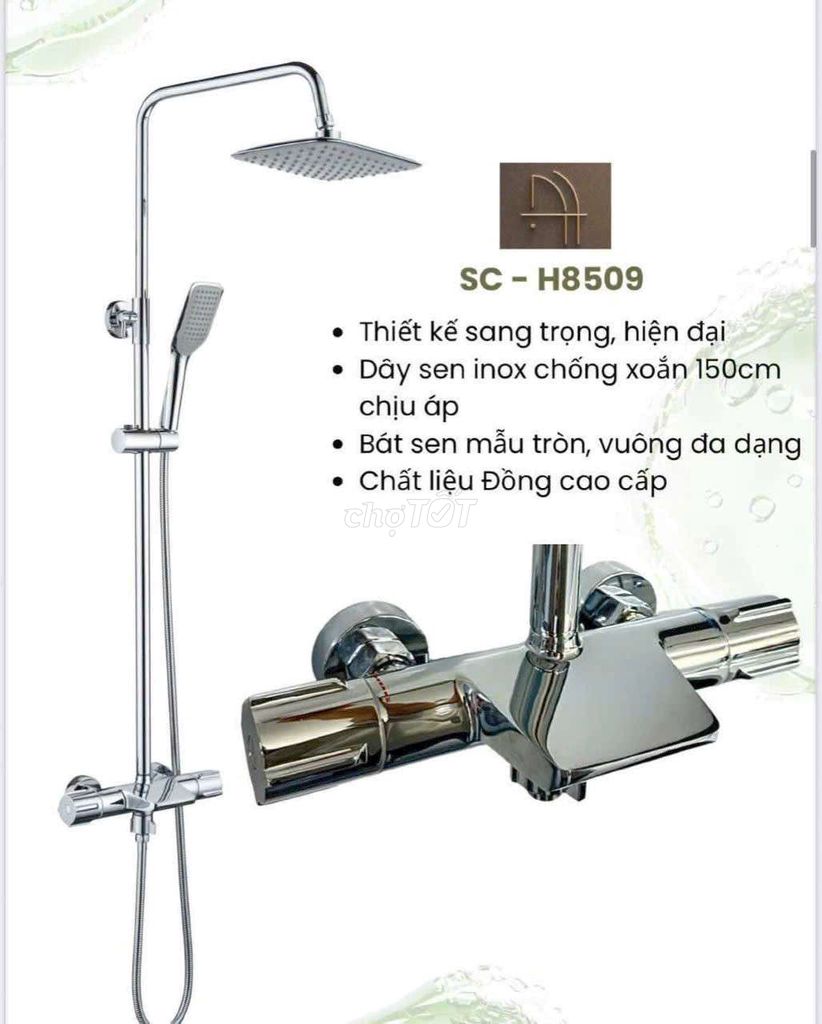 Vòi sen tắm SC-H8509 Đồng Bạc. Mua bán Thiết bị vệ sinh, nhà tắm tại Quận Đống Đa Hà Nội được đăng bởi tk 681 hình 1