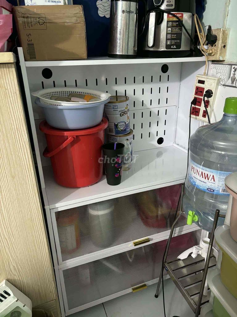 Kệ tủ bếp Gỗ Trắng. Mua bán Tủ, kệ gia đình tại Quận 12 Tp Hồ Chí Minh được đăng bởi Bé Ni hình 1
