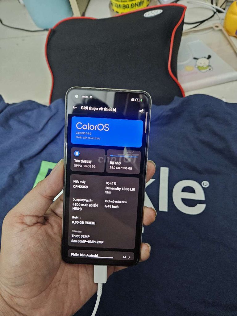 OPPO Reno8 5G 2sim 90mhz ram 8gb+8gb rom 256GB. Mua bán Điện thoại tại Thành phố Thủ Đức Tp Hồ Chí Minh được đăng bởi binphone hình 1