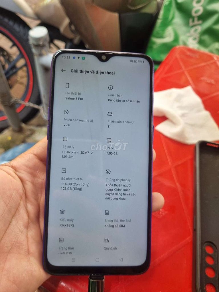 Realme 5 Pro 128GB Xanh 4GB Like New. Mua bán Điện thoại tại Quận Tân Phú Tp Hồ Chí Minh được đăng bởi Tấn hình 1