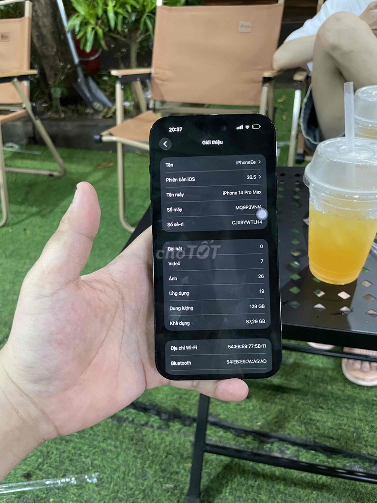 iPhone 14 Pro Max 128GB Đen Đã sử dụng. Mua bán Điện thoại tại Huyện Hoài Đức Hà Nội được đăng bởi Ngô Bảo Kiên hình 1