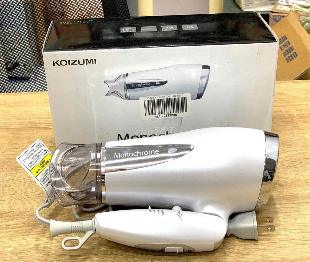 Máy sấy tóc Koizumi Monochrome KHD-1385/W. Mua bán Nội thất, đồ gia dụng khác tại Thành phố Trà Vinh Trà Vinh được đăng bởi Huỳnh Phạm hình 1