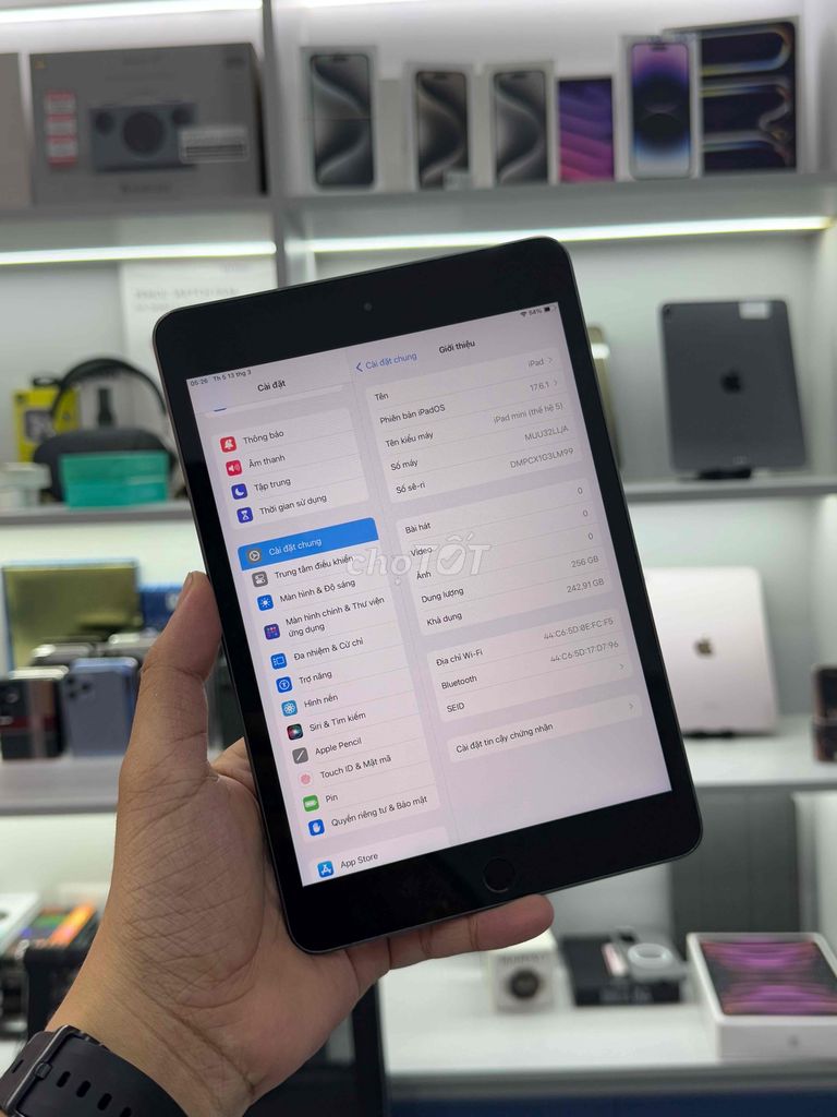 IPad Mini5 256GB zin kèm đầy đủ phụ kiện và BH