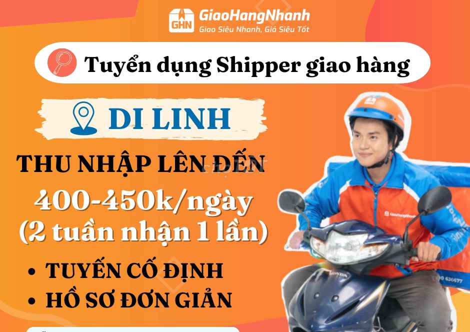 DI LINH-NHÂN VIÊN GIAO HÀNG-LƯƠNG ĐẢM BẢO