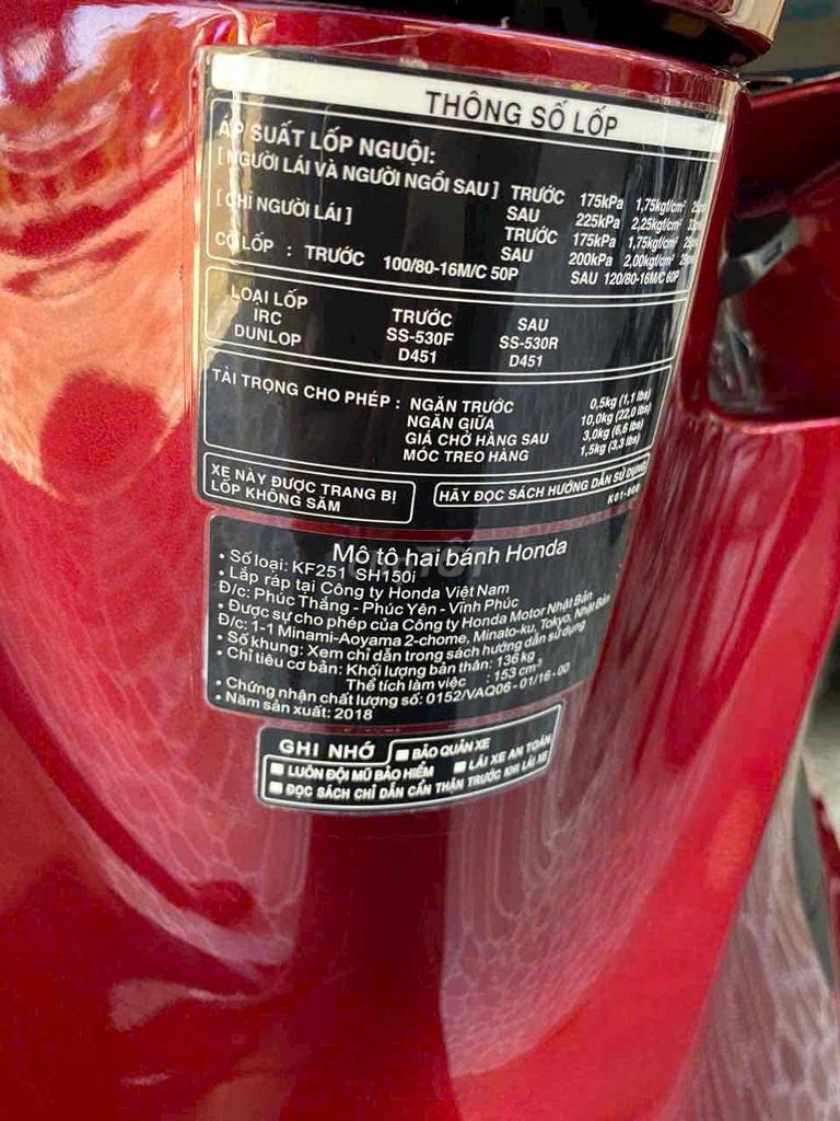 sh 150 abs 2018 đỏ đen. Mua bán Xe máy tại Quận Bình Thuỷ Cần Thơ được đăng bởi vũ hình 4
