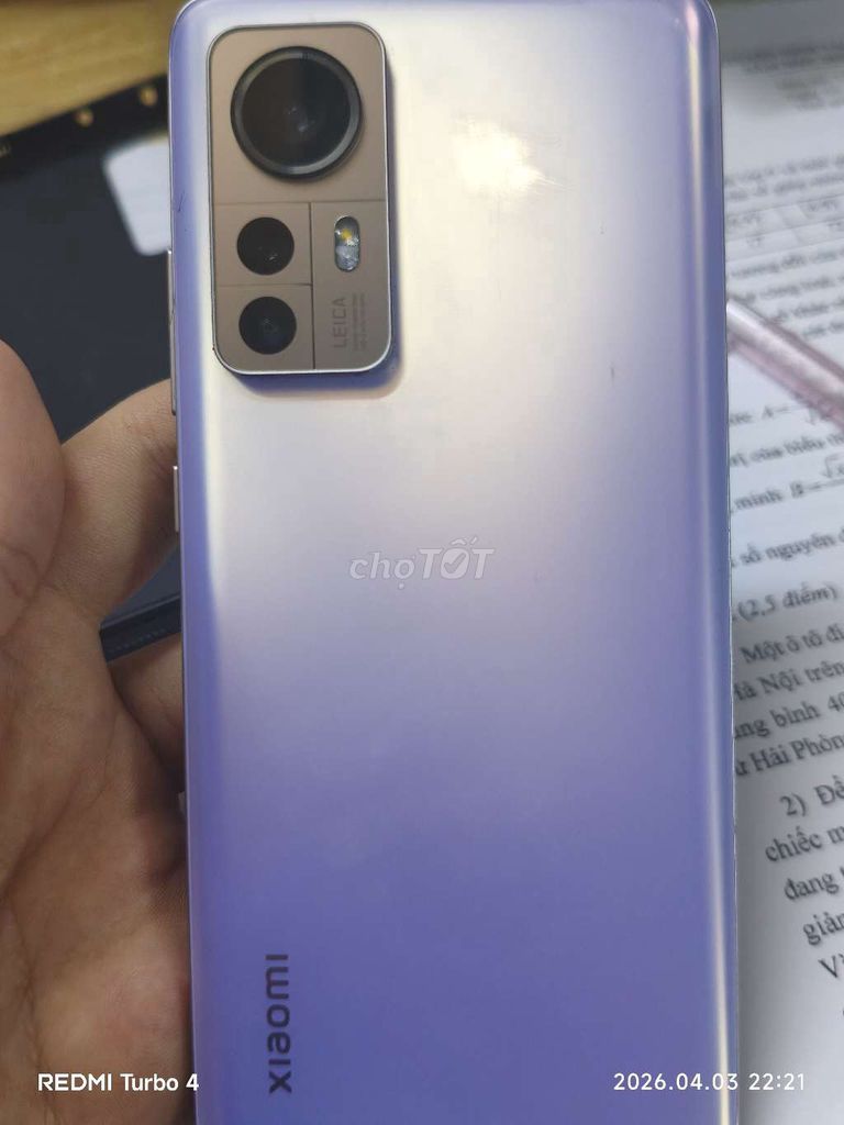 Xiaomi 12S 256GB Tím 99%. Mua bán Điện thoại tại Quận Bắc Từ Liêm Hà Nội được đăng bởi Thành hình 1