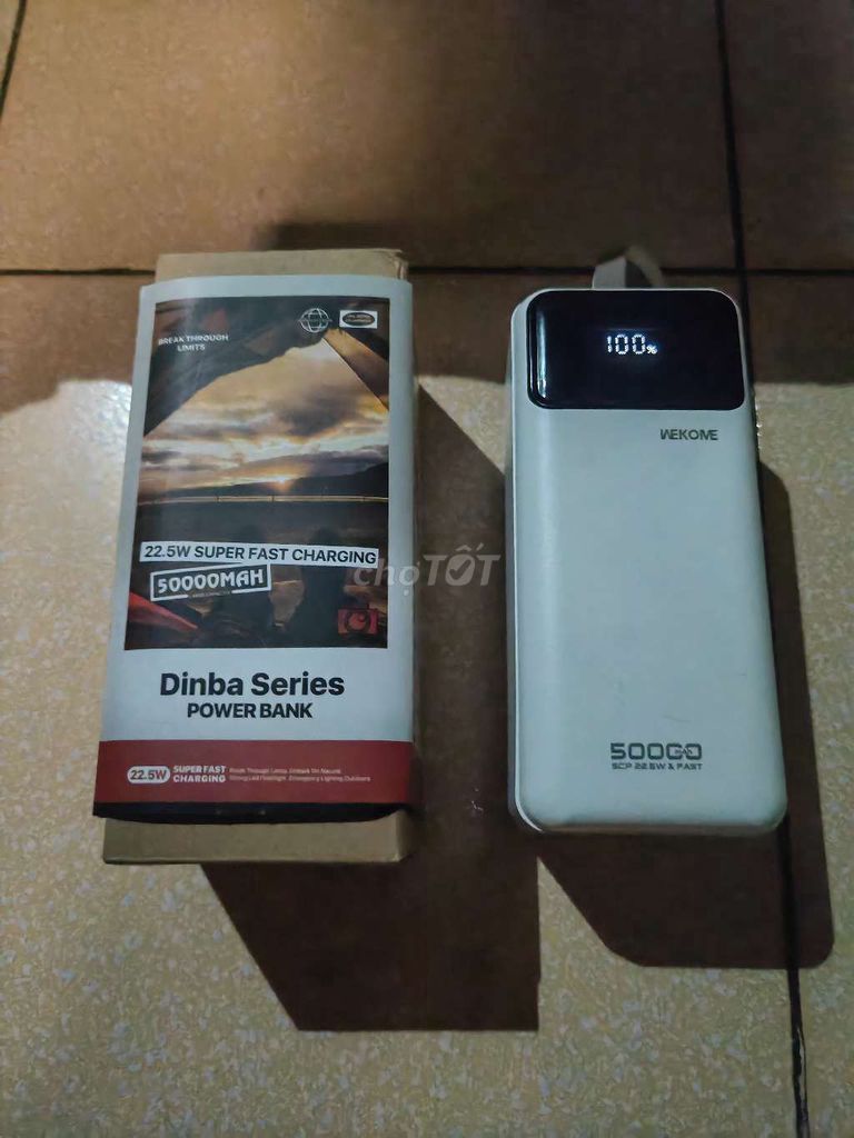 pin dự phòng WEKOME 50000mAh . Mua bán Linh kiện (RAM, Card...) tại Thành phố Mỹ Tho Tiền Giang được đăng bởi Nguyễn Thanh hình 1