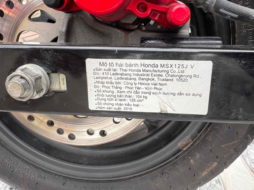 Honda MSX125 2019 Nhập Thái Biển 65H1-444.79 9Chủ. Mua bán Xe máy tại Quận Ô Môn Cần Thơ được đăng bởi Huỳnh Thắng hình 15