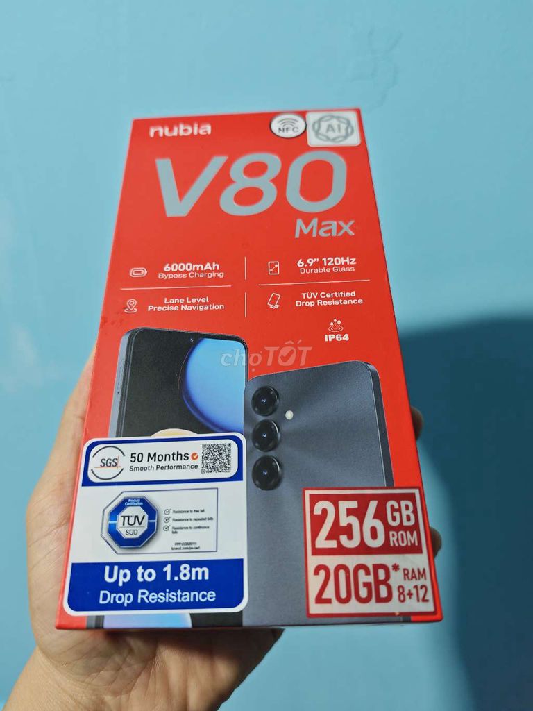 Nubia V80 Max 8GB/256GB. Mua bán Điện thoại tại Quận 7 Tp Hồ Chí Minh được đăng bởi Arsenal FC Mobile hình 1