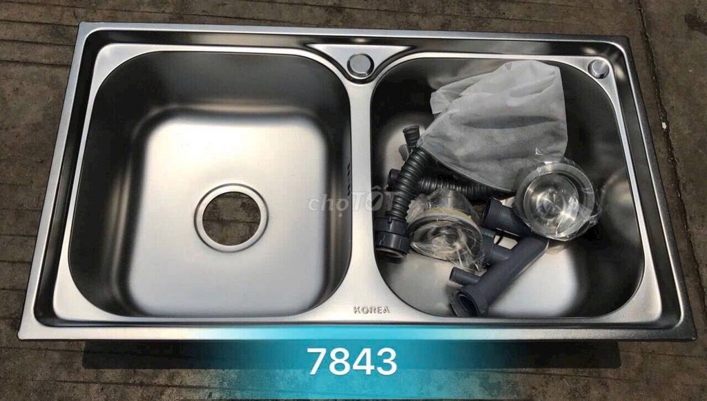 Chậu rửa chén Inox 78x43cm. Mua bán Thiết bị vệ sinh, nhà tắm tại Huyện Thanh Trì Hà Nội được đăng bởi mai thị vui hình 1