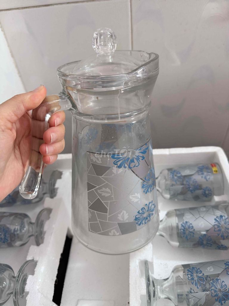 MỚI Bộ bình ly NICE GLASS Thủy tinh Sang trọng. Mua bán Dụng cụ nhà bếp tại Quận 6 Tp Hồ Chí Minh được đăng bởi Ha Tang hình 1