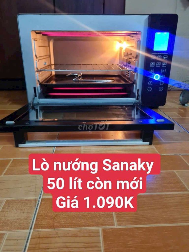 Thanh lý LÒ NƯỚNG SANAKY ĐIỆN TỬ 50lit CÒN MỚI