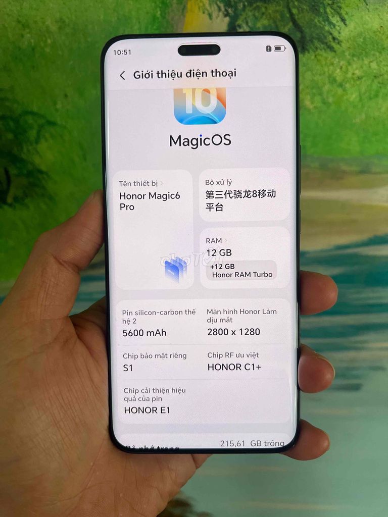 Honor Magic6 Pro Đen 256GB. Mua bán Điện thoại tại Quận 8 Tp Hồ Chí Minh được đăng bởi thụy ngô hình 1
