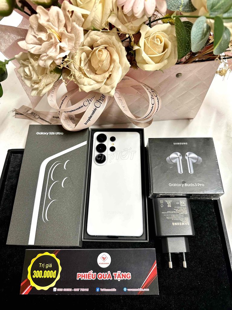 Samsung Galaxy S26 Ultra 12GB/256GB Trắng. Mua bán Điện thoại tại Quận Cái Răng Cần Thơ được đăng bởi Vũ Vân Mobile Cần Thơ hình 1
