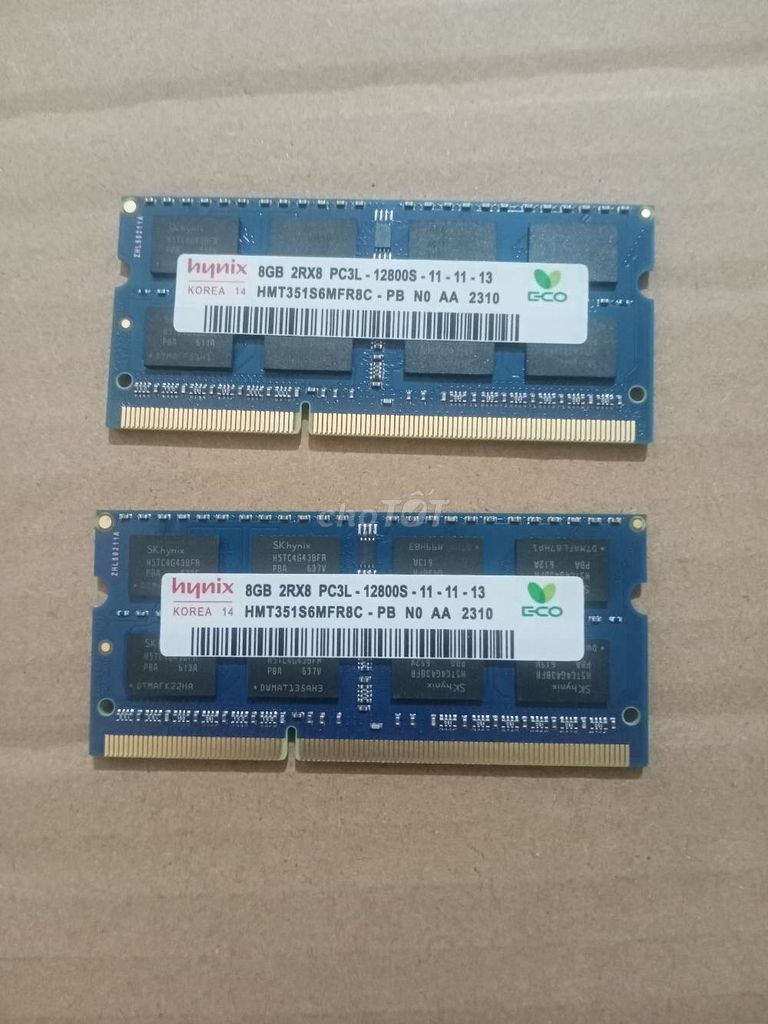 2 ram laptop 8g 3L 1600