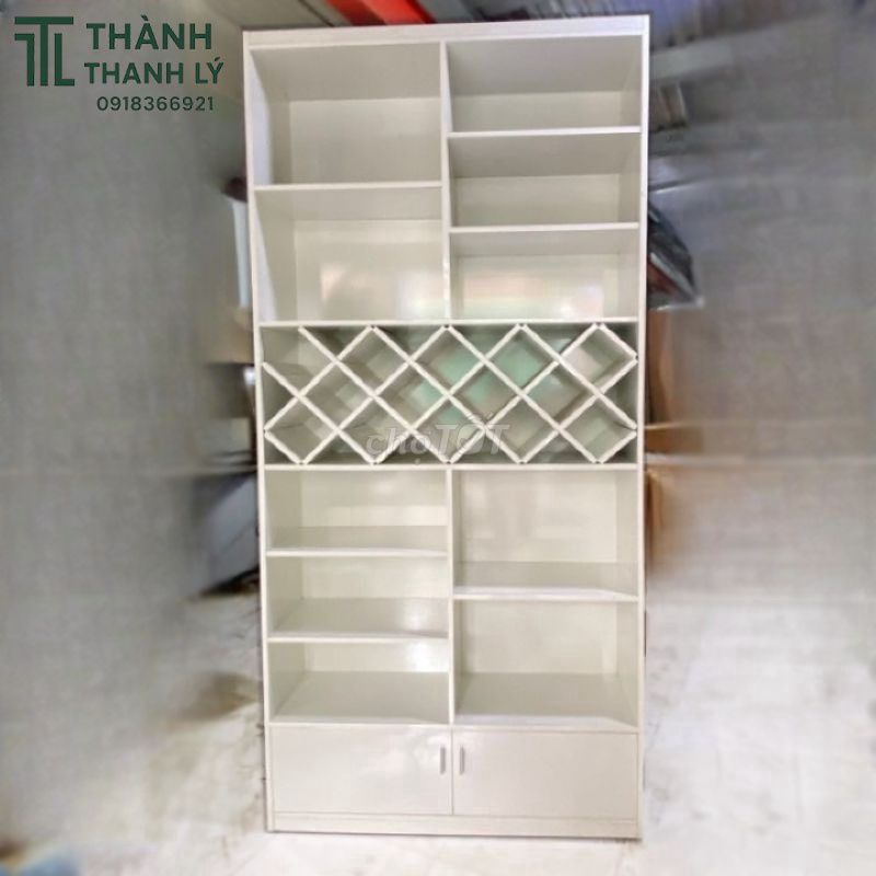 Kệ Tủ Gỗ Công Nghiệp Trắng 1m17 Đẹp 90%. Mua bán Tủ, kệ gia đình tại Quận Gò Vấp Tp Hồ Chí Minh được đăng bởi Thành Thanh Lý  hình 1