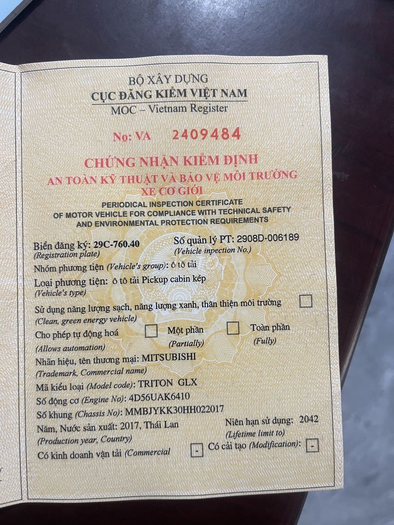 Mitsubishi Triton 2017 4x2 AT - 300000 km. Mua bán Ô tô tại Quận Hà Đông Hà Nội được đăng bởi Nguyen Van Vu hình 9