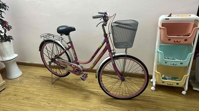 Xe đạp nữ màu hồng